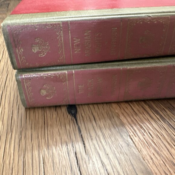 Stevenson vintage book set The Black Arrow New Arabian Nights 1950 - Picture 3 of 16